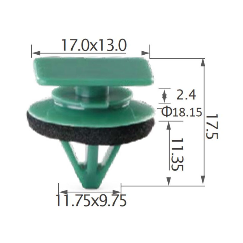 Trim Retaining Clip Rivet D10E-51-SJ3 For Mazda
