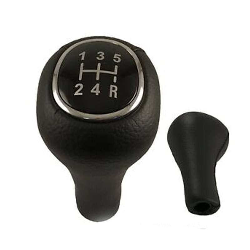 5 Speed Gear Shift Stick Knob Black Leather  for Ford  1069044